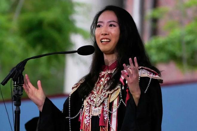 位在哈佛毕业演讲的中国女生震撼全场爱游戏平台哈佛战胜川普这天史上首(图7)