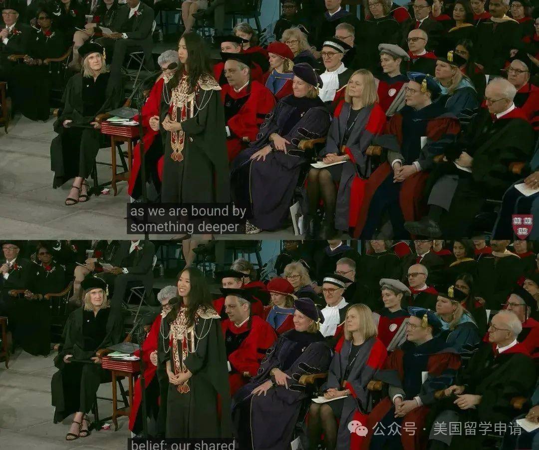 的中国女生蒋雨融来自青岛英高毕业本科就读于杜克爱游戏app震撼全场！史上首位在哈佛毕业演讲(图6)