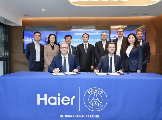 浦、巴黎圣日尔曼全球合作伙伴爱游戏平台：海尔公司成为利物(图2)